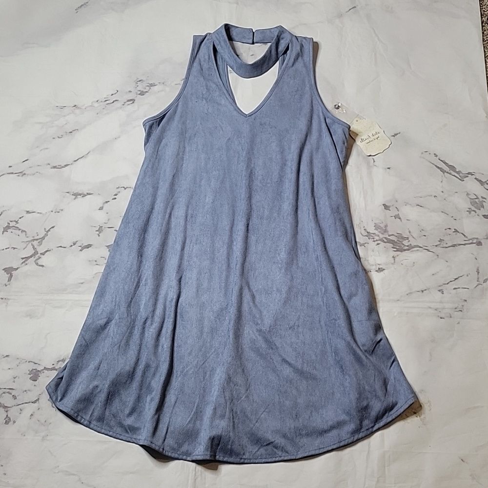 Altar'd State Dusky Blue Dress